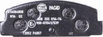 HELLA 8DB 355 016-761 - Bremžu uzliku kompl., Disku bremzes www.autospares.lv