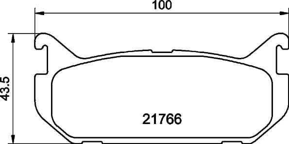 HELLA 8DB 355 016-711 - Bremžu uzliku kompl., Disku bremzes autospares.lv