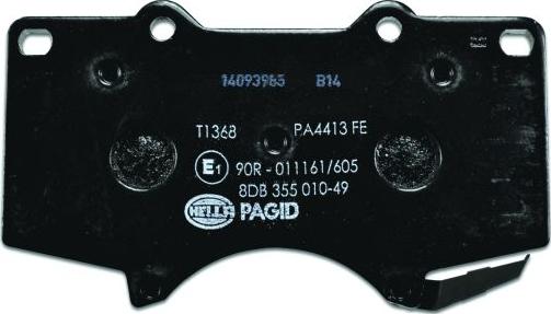 HELLA 8DB 355 010-491 - Bremžu uzliku kompl., Disku bremzes www.autospares.lv