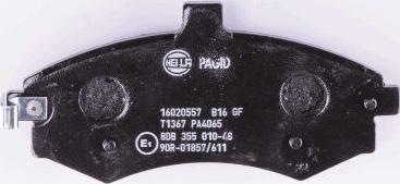 HELLA 8DB 355 010-481 - Bremžu uzliku kompl., Disku bremzes www.autospares.lv