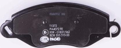 HELLA 8DB 355 010-531 - Bremžu uzliku kompl., Disku bremzes www.autospares.lv