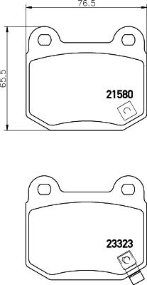 HELLA 8DB 355 010-691 - Bremžu uzliku kompl., Disku bremzes autospares.lv