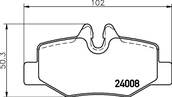 HELLA 8DB 355 031-271 - Bremžu uzliku kompl., Disku bremzes www.autospares.lv