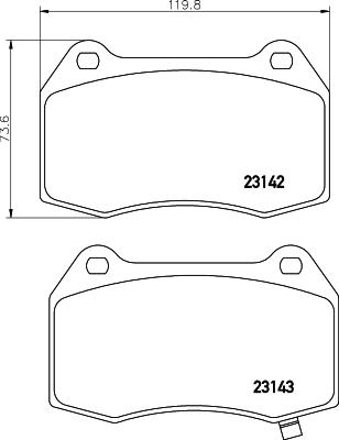 HELLA 8DB 355 010-681 - Bremžu uzliku kompl., Disku bremzes www.autospares.lv