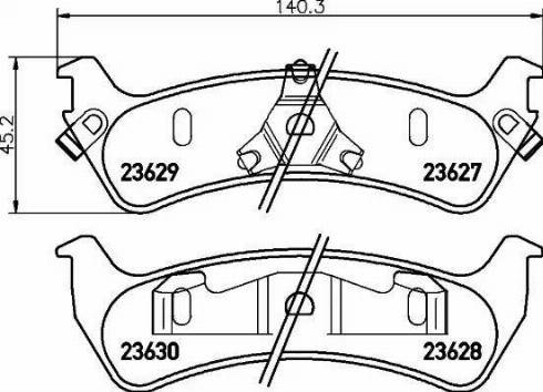 HELLA 8DB 355 010-031 - Bremžu uzliku kompl., Disku bremzes www.autospares.lv