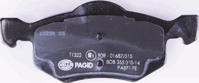 HELLA 8DB 355 010-141 - Bremžu uzliku kompl., Disku bremzes autospares.lv