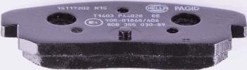 HELLA 8DB 355 010-891 - Bremžu uzliku kompl., Disku bremzes www.autospares.lv