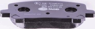 HELLA 8DB 355 010-221 - Bremžu uzliku kompl., Disku bremzes www.autospares.lv