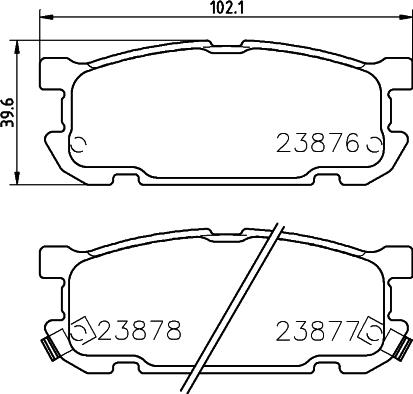 HELLA 8DB 355 010-271 - Bremžu uzliku kompl., Disku bremzes www.autospares.lv