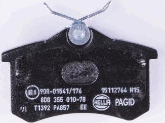 HELLA 8DB 355 010-781 - Bremžu uzliku kompl., Disku bremzes autospares.lv