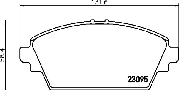 HELLA 8DB 355 011-951 - Bremžu uzliku kompl., Disku bremzes autospares.lv