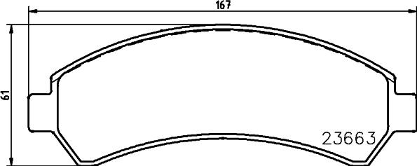 HELLA 8DB 355 011-911 - Bremžu uzliku kompl., Disku bremzes www.autospares.lv