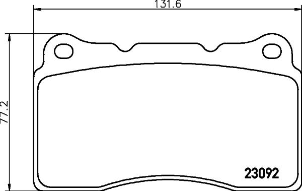 HELLA 8DB 355 011-431 - Bremžu uzliku kompl., Disku bremzes autospares.lv