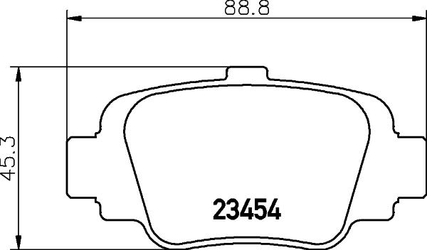 HELLA 8DB 355 011-551 - Bremžu uzliku kompl., Disku bremzes www.autospares.lv