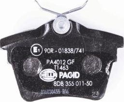 HELLA 8DB 355 011-501 - Bremžu uzliku kompl., Disku bremzes www.autospares.lv