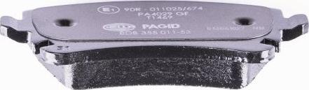 HELLA 8DB 355 011-531 - Bremžu uzliku kompl., Disku bremzes www.autospares.lv