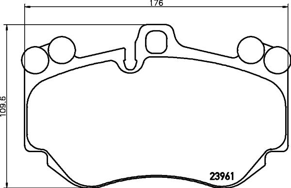 HELLA 8DB 355 011-011 - Bremžu uzliku kompl., Disku bremzes www.autospares.lv