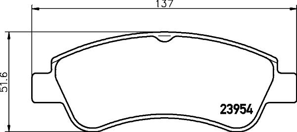 HELLA 8DB 355 011-071 - Brake Pad Set, disc brake www.autospares.lv