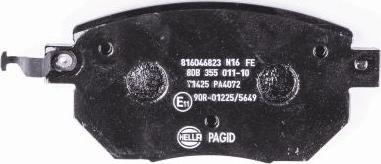 HELLA 8DB 355 011-101 - Bremžu uzliku kompl., Disku bremzes www.autospares.lv