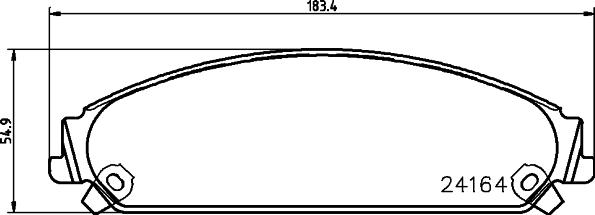 HELLA 8DB 355 011-891 - Bremžu uzliku kompl., Disku bremzes www.autospares.lv