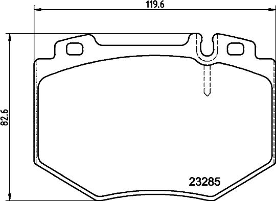 HELLA 8DB 355 011-831 - Bremžu uzliku kompl., Disku bremzes www.autospares.lv