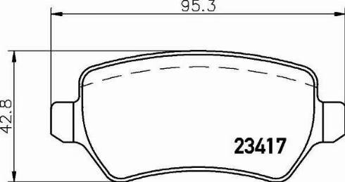 HELLA 8DB 355 011-361 - Тормозные колодки, дисковые, комплект www.autospares.lv