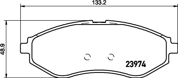 HELLA 8DB 355 011-251 - Bremžu uzliku kompl., Disku bremzes autospares.lv