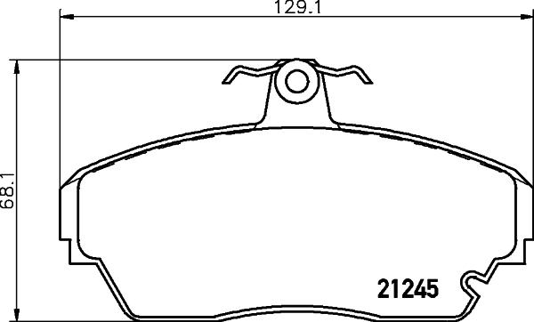 HELLA 8DB 355 011-781 - Bremžu uzliku kompl., Disku bremzes autospares.lv