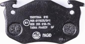 HELLA 8DB 355 018-941 - Bremžu uzliku kompl., Disku bremzes www.autospares.lv