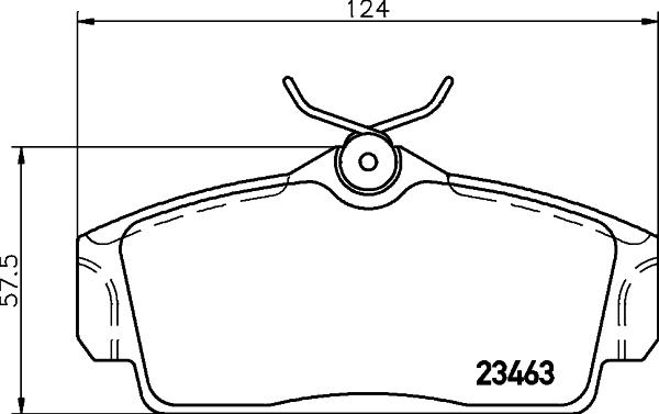 HELLA 8DB 355 018-441 - Bremžu uzliku kompl., Disku bremzes autospares.lv