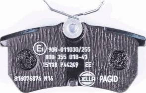 HELLA 8DB 355 018-411 - Bremžu uzliku kompl., Disku bremzes www.autospares.lv