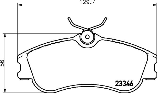 HELLA 8DB 355 018-541 - Brake Pad Set, disc brake www.autospares.lv