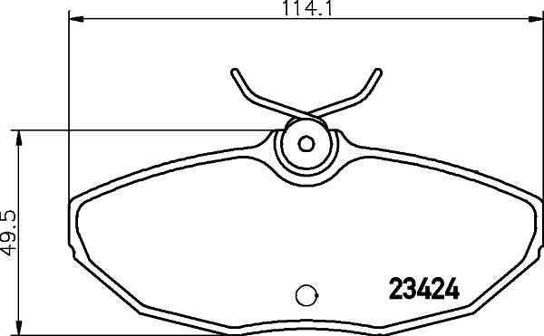 HELLA 8DB 355 018-561 - Тормозные колодки, дисковые, комплект www.autospares.lv