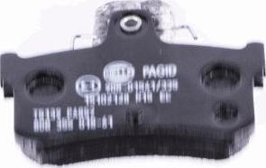 HELLA 8DB 355 018-611 - Bremžu uzliku kompl., Disku bremzes www.autospares.lv