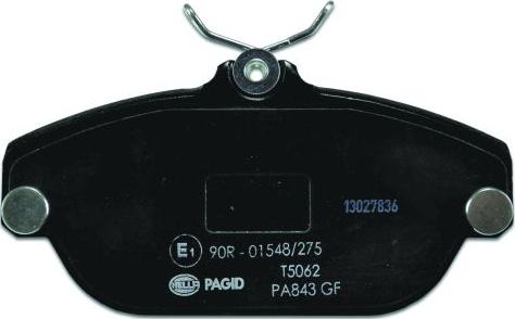 HELLA 8DB 355 018-001 - Bremžu uzliku kompl., Disku bremzes www.autospares.lv