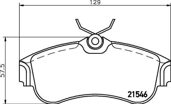 HELLA 8DB 355 018-011 - Bremžu uzliku kompl., Disku bremzes autospares.lv