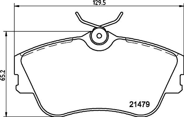 HELLA 8DB 355 018-071 - Brake Pad Set, disc brake www.autospares.lv