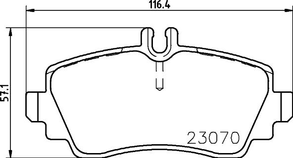 HELLA 8DB 355 018-311 - Тормозные колодки, дисковые, комплект www.autospares.lv