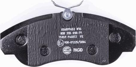 HELLA 8DB 355 018-791 - Bremžu uzliku kompl., Disku bremzes www.autospares.lv