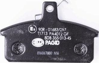 HELLA 8DB 355 013-451 - Bremžu uzliku kompl., Disku bremzes autospares.lv