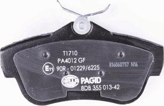 HELLA 8DB 355 013-421 - Bremžu uzliku kompl., Disku bremzes www.autospares.lv