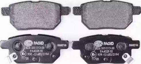 HELLA 8DB 355 013-581 - Bremžu uzliku kompl., Disku bremzes www.autospares.lv