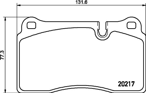 HELLA 8DB 355 013-201 - Bremžu uzliku kompl., Disku bremzes www.autospares.lv