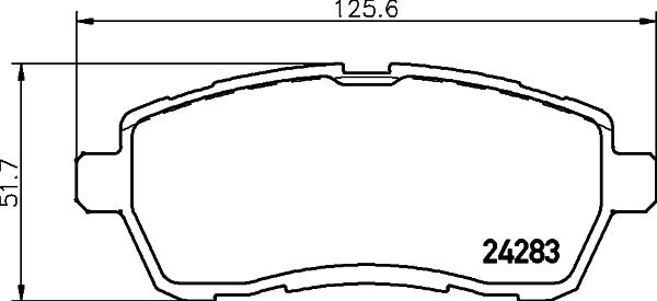 HELLA 8DB 355 013-211 - Bremžu uzliku kompl., Disku bremzes autospares.lv