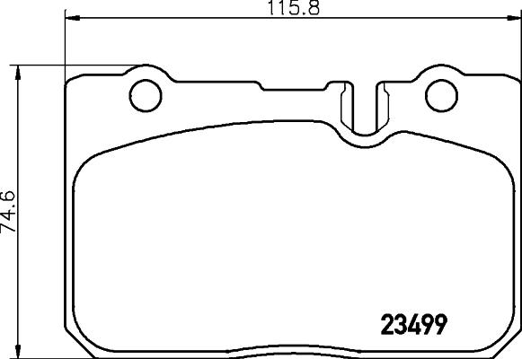 HELLA 8DB 355 013-231 - Тормозные колодки, дисковые, комплект www.autospares.lv