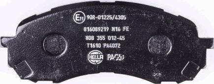 HELLA 8DB 355 012-451 - Bremžu uzliku kompl., Disku bremzes www.autospares.lv