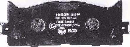 HELLA 8DB 355 012-401 - Bremžu uzliku kompl., Disku bremzes www.autospares.lv