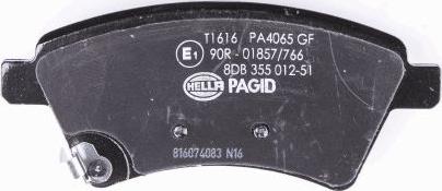 HELLA 8DB 355 012-511 - Bremžu uzliku kompl., Disku bremzes www.autospares.lv