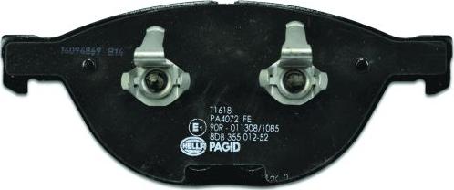 HELLA 8DB 355 012-521 - Bremžu uzliku kompl., Disku bremzes www.autospares.lv