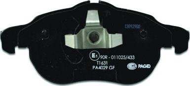 HELLA 8DB 355 012-681 - Brake Pad Set, disc brake www.autospares.lv